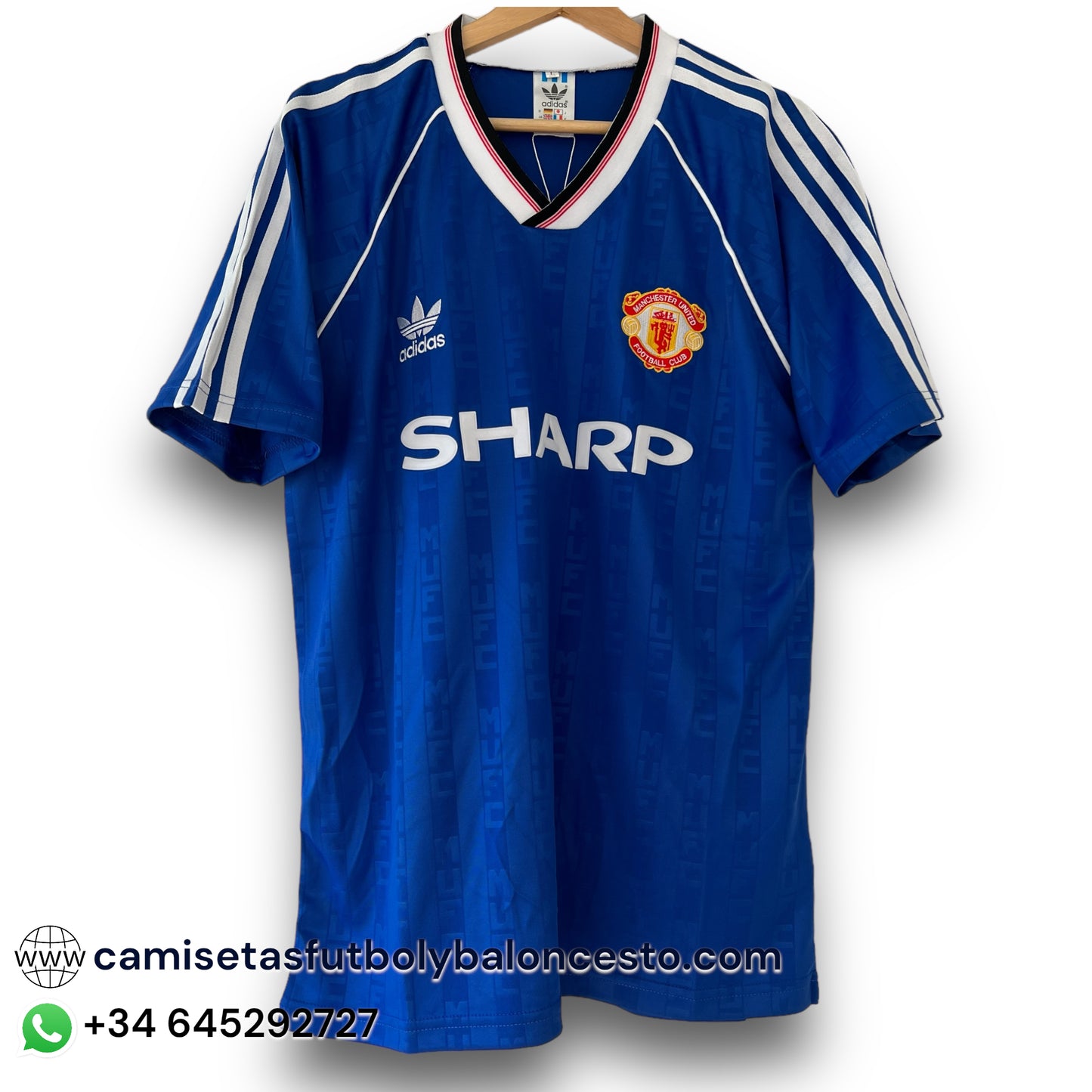 Camiseta Manchester United 1989-1990 Visitante