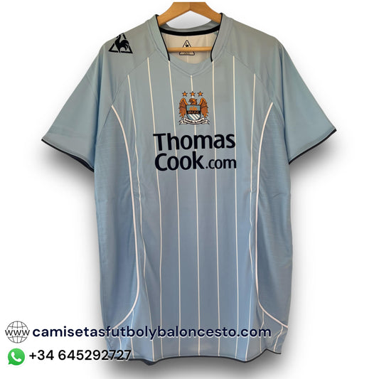 Camiseta Manchester City 2007-2008 Local