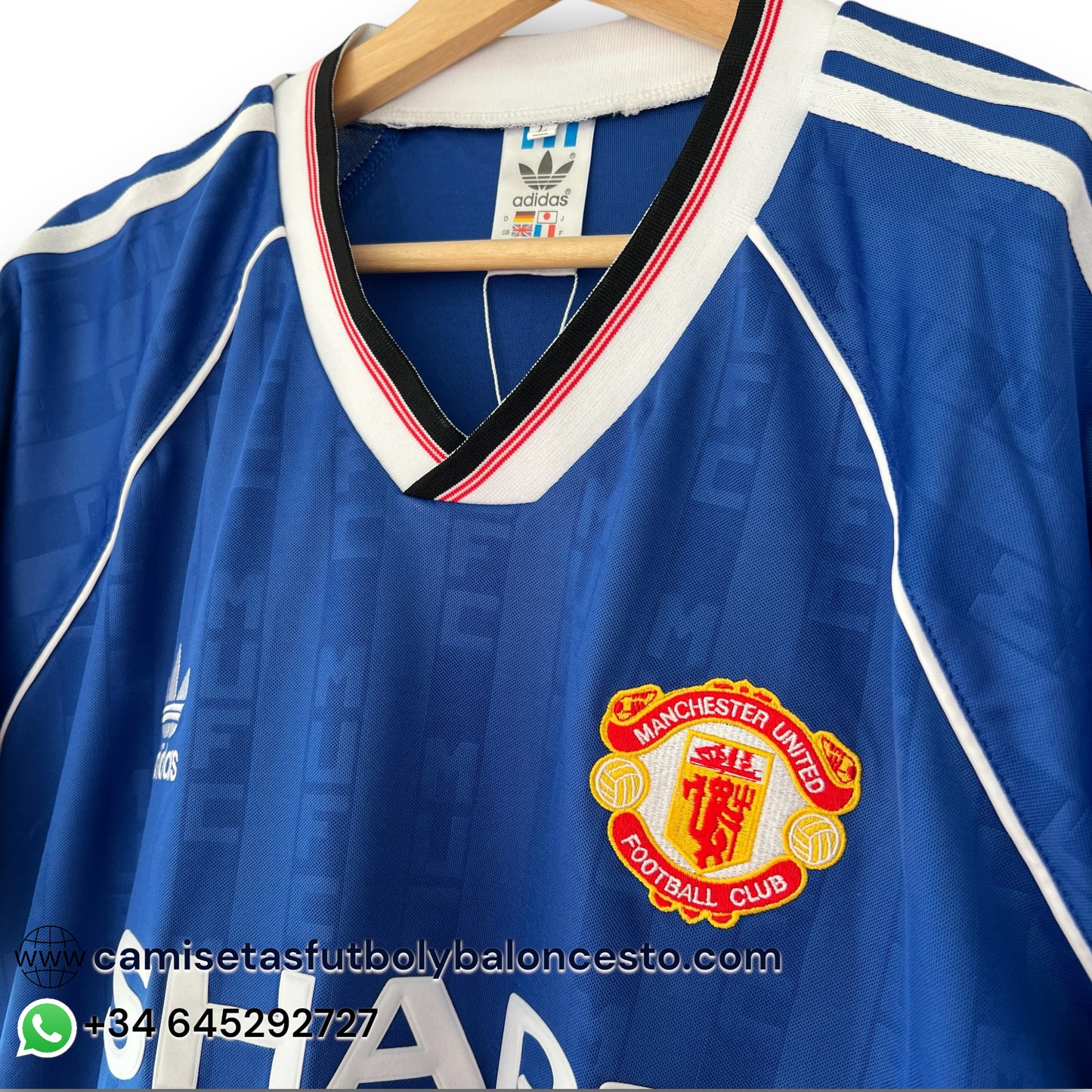 Camiseta Manchester United 1989-1990 Visitante