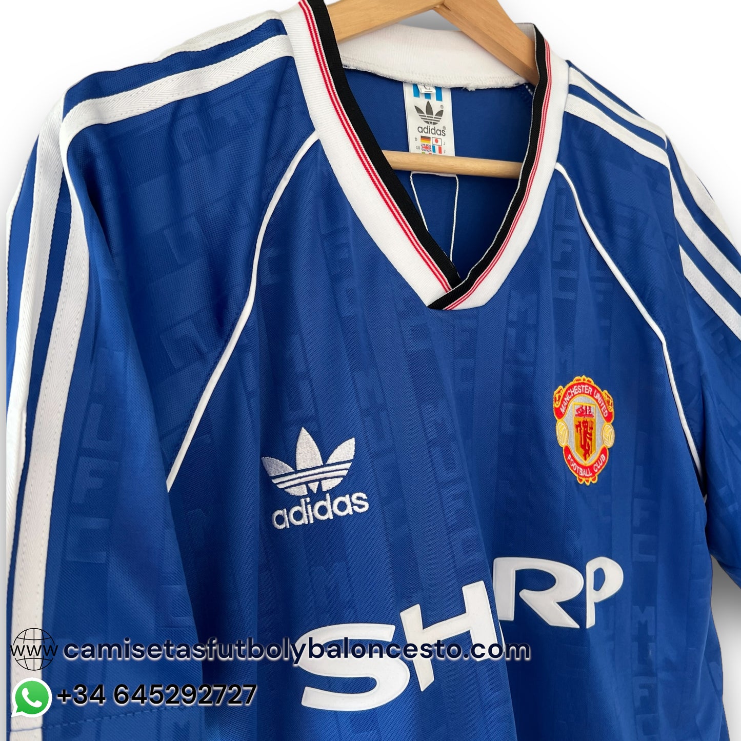 Camiseta Manchester United 1989-1990 Visitante