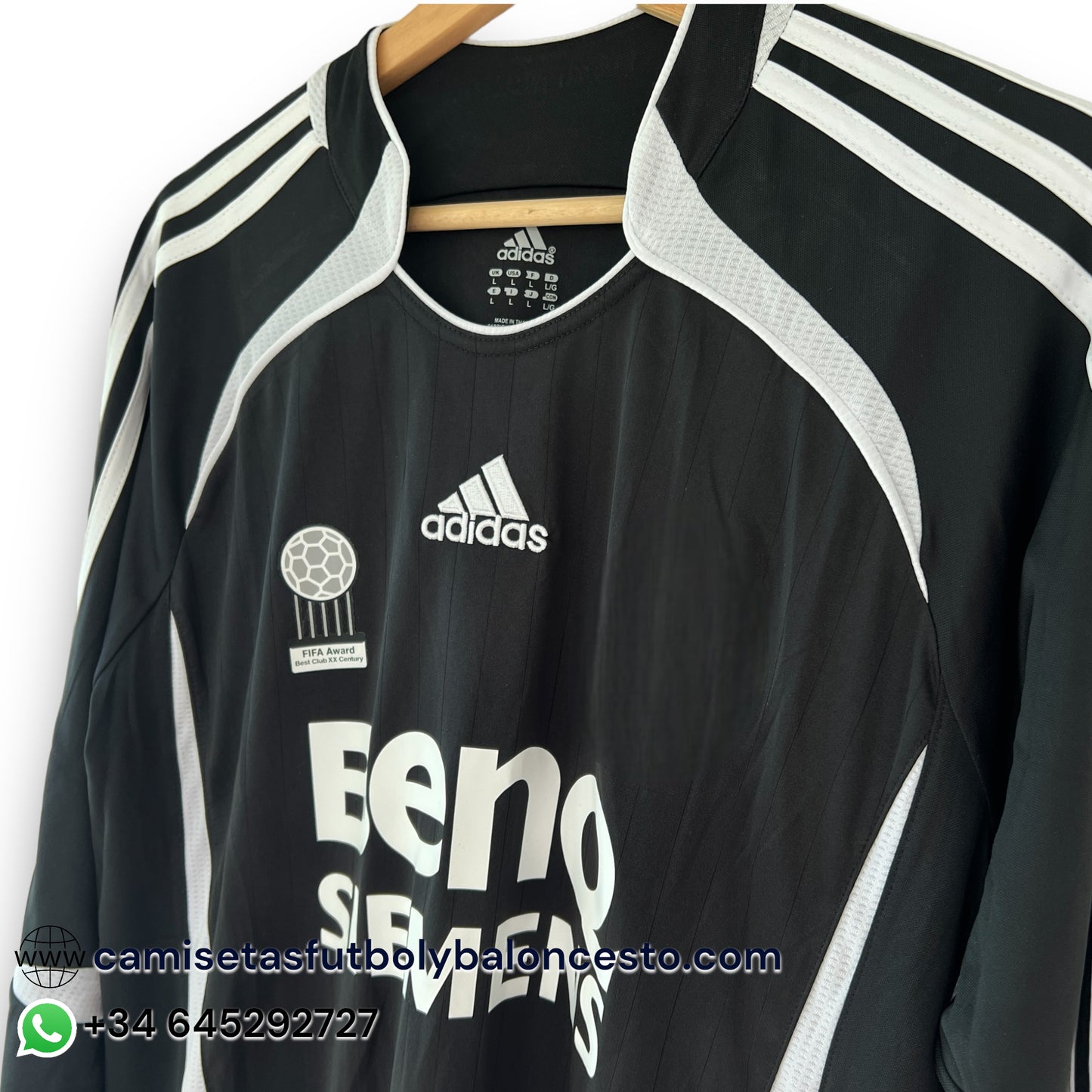 Camiseta Real Madrid 2006-2007 Visitante Manga Larga