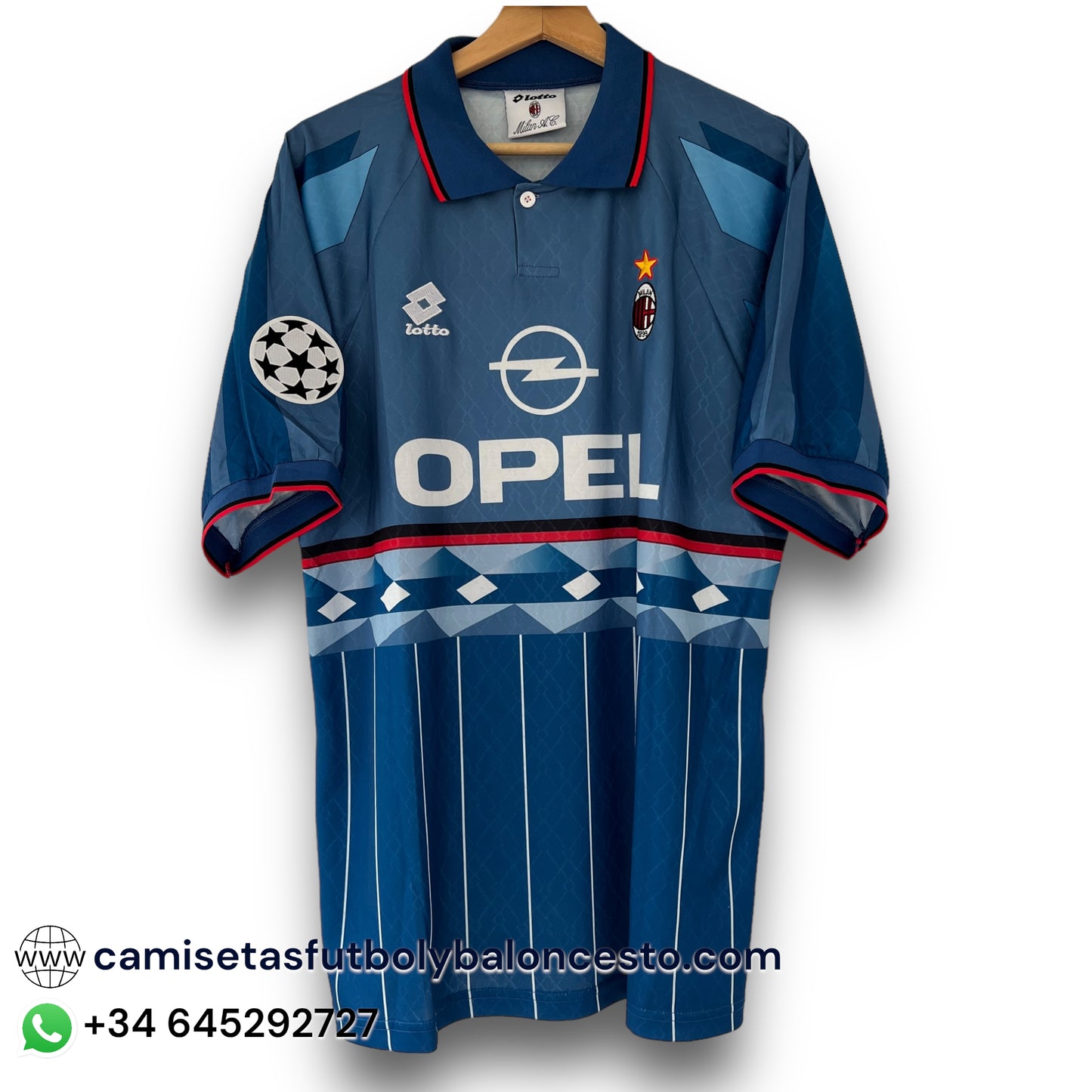 Camiseta AC Milan 1995-1996 Cuarta