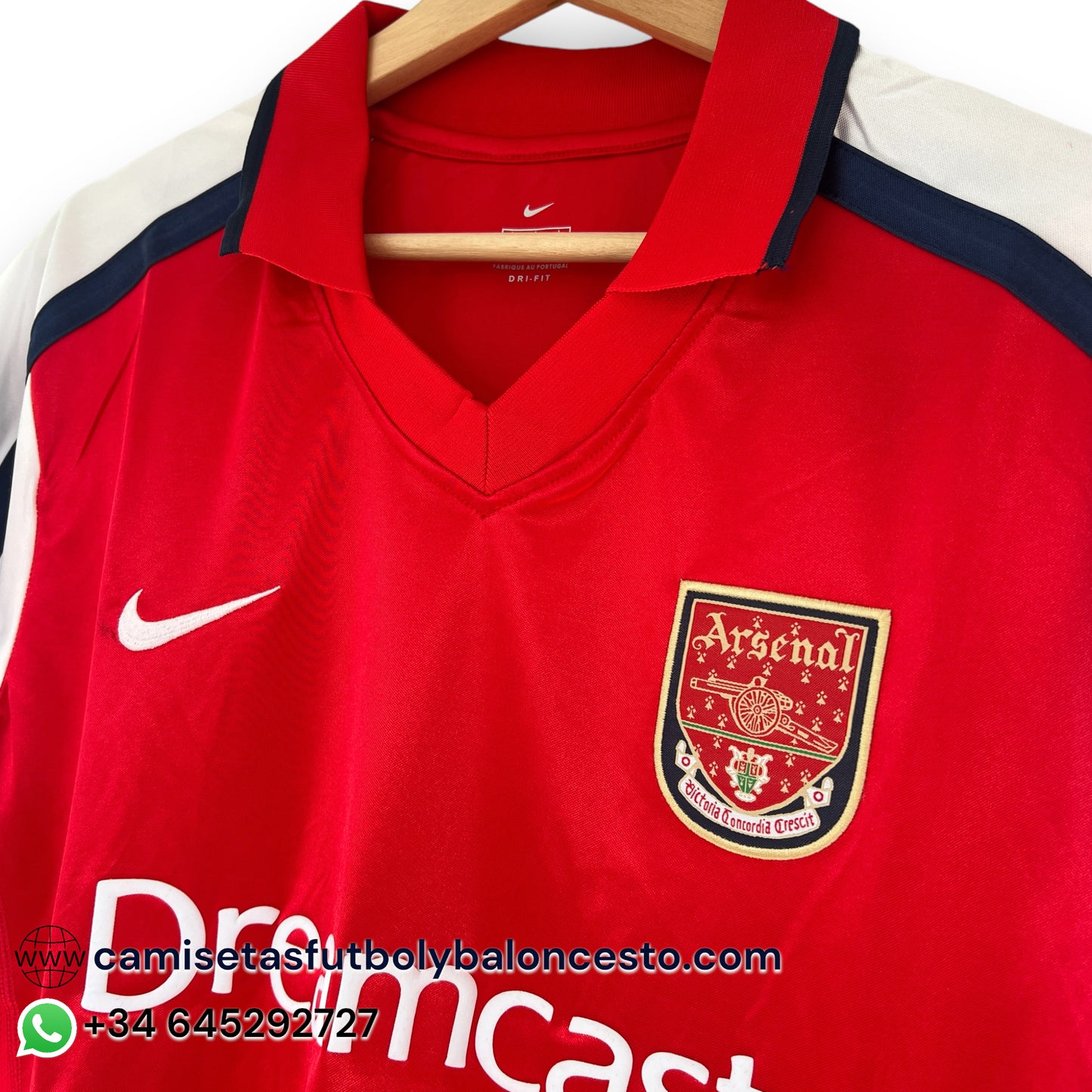 Camiseta Arsenal 2000-2001 Local