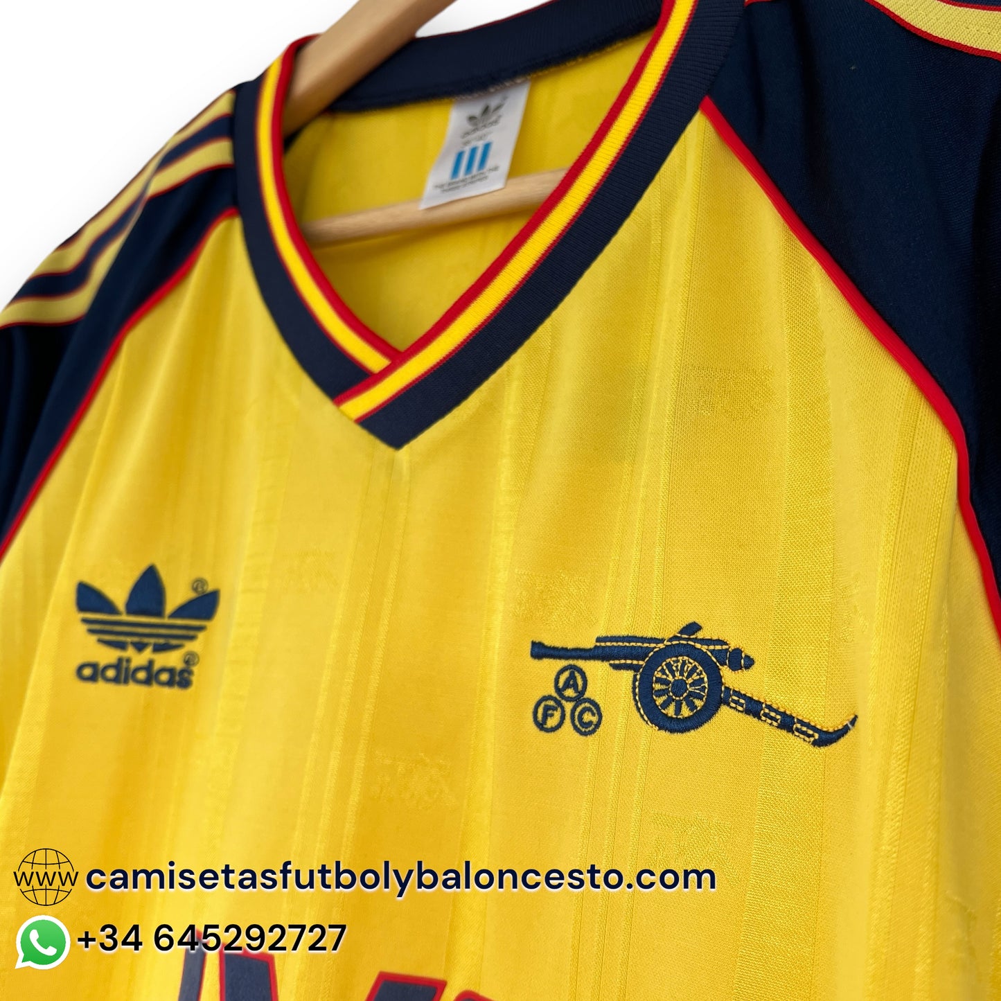 Camiseta Arsenal 1988-1990 Visitante