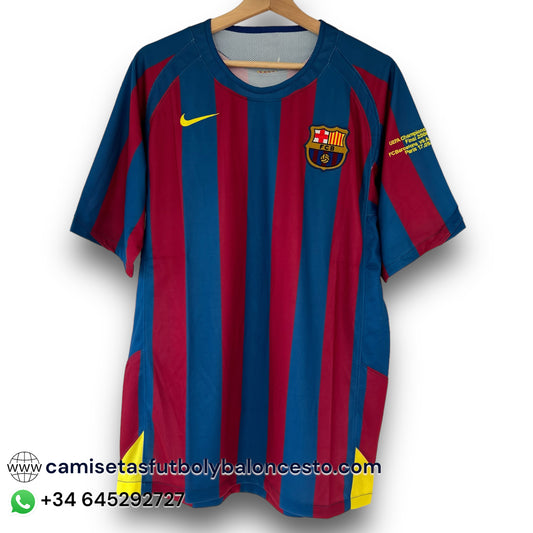 Camiseta Barcelona 2005-2006 Local Final UCL