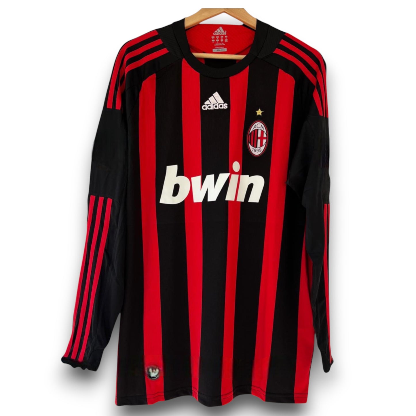 Camiseta AC Milan 2008-2009 Local Manga Larga
