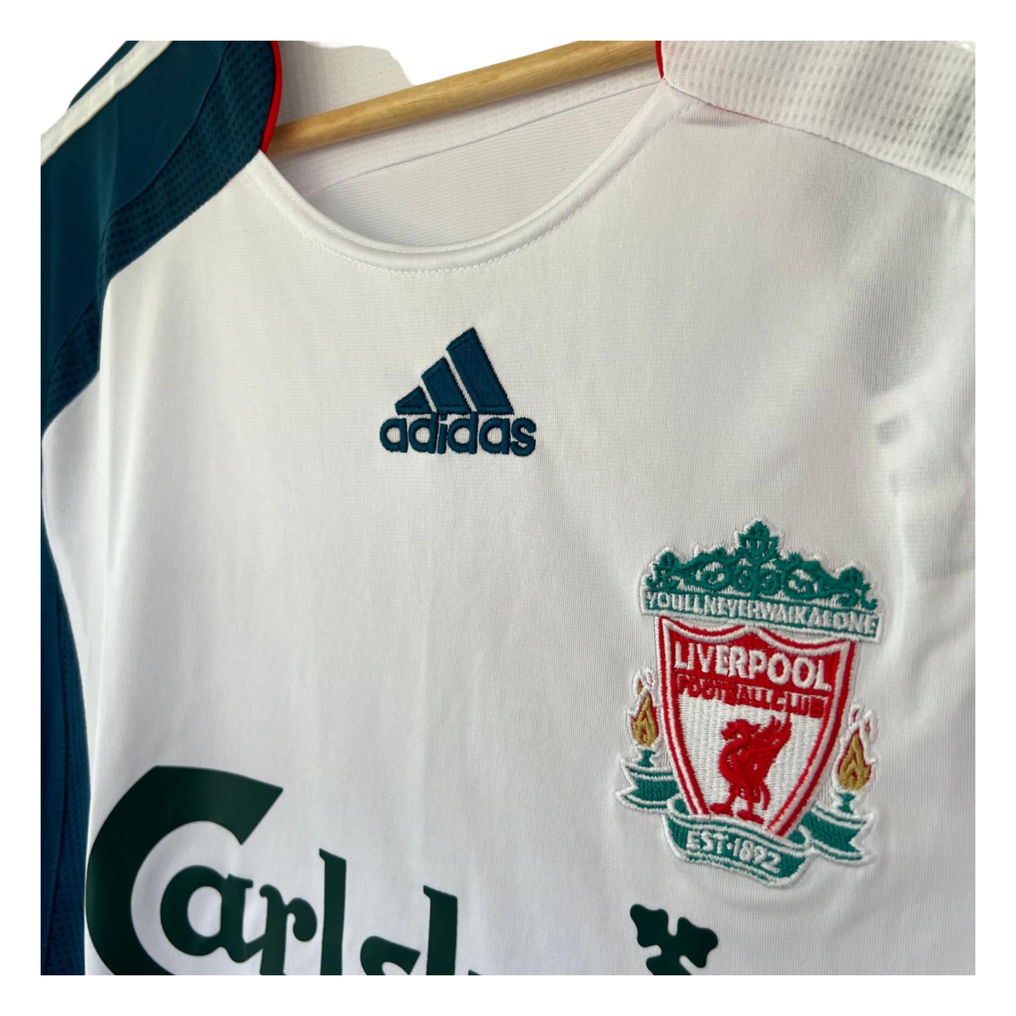 Camiseta Liverpool 2006-2007 Alternativa Manga Larga