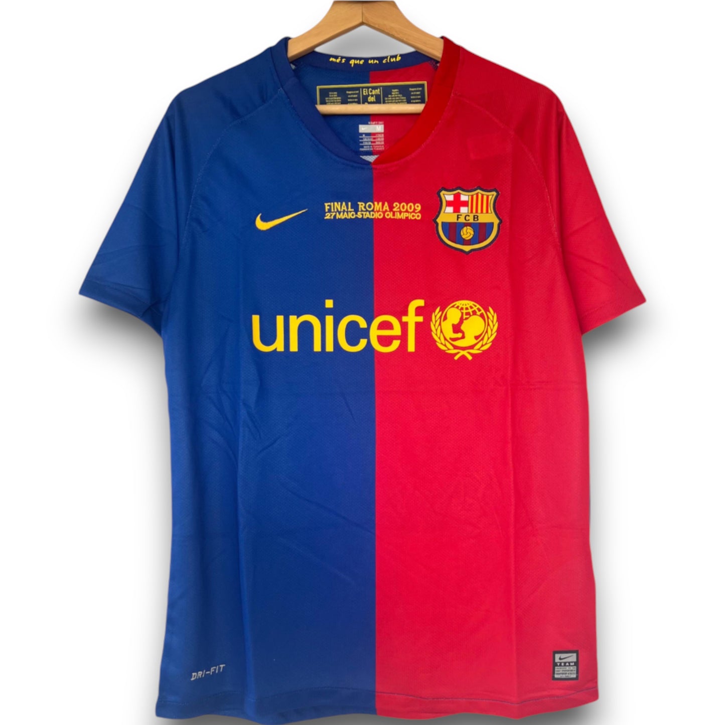 Camiseta Barcelona 2008-2009 Local Final UCL