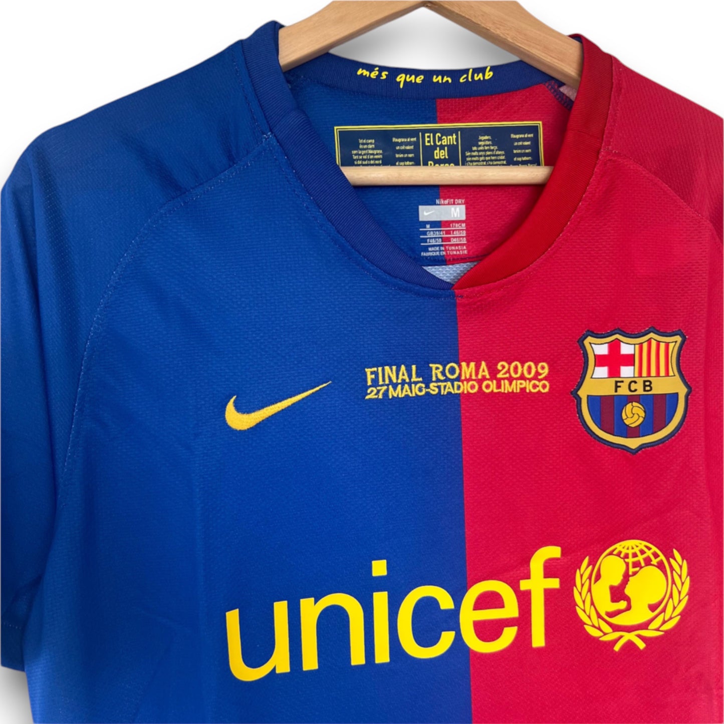 Camiseta Barcelona 2008-2009 Local Final UCL