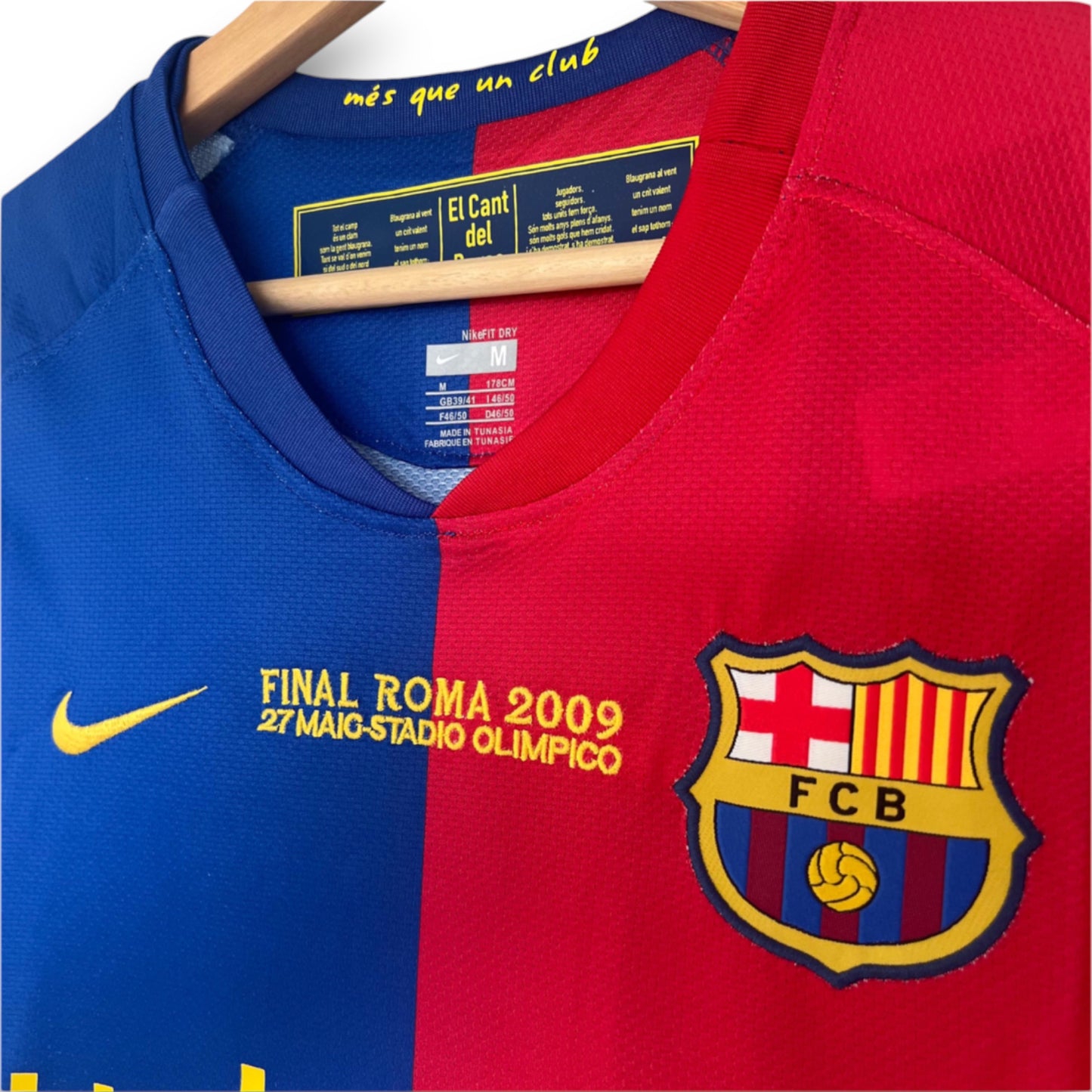 Camiseta Barcelona 2008-2009 Local Final UCL