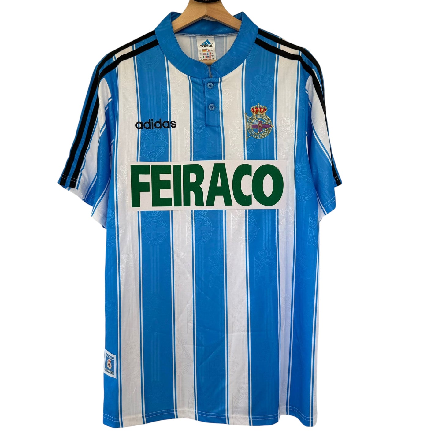 Camiseta Deportivo La Coruña 1997-1998 Local