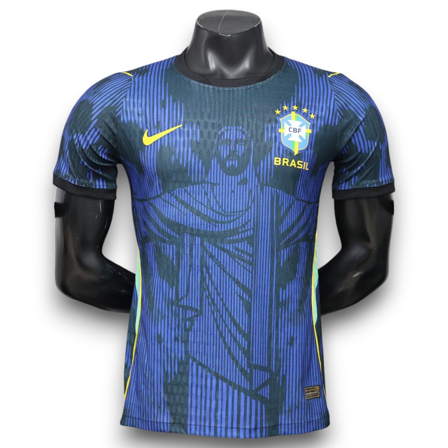 Camiseta Brasil 2026-2027 Edición Cristo Redentor Azul - Version Pro Player