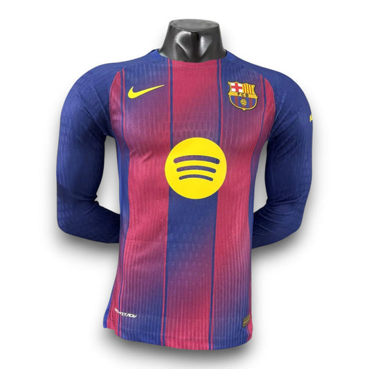 Camiseta Barcelona 2025-2026 Local Manga Larga - Version Pro Player