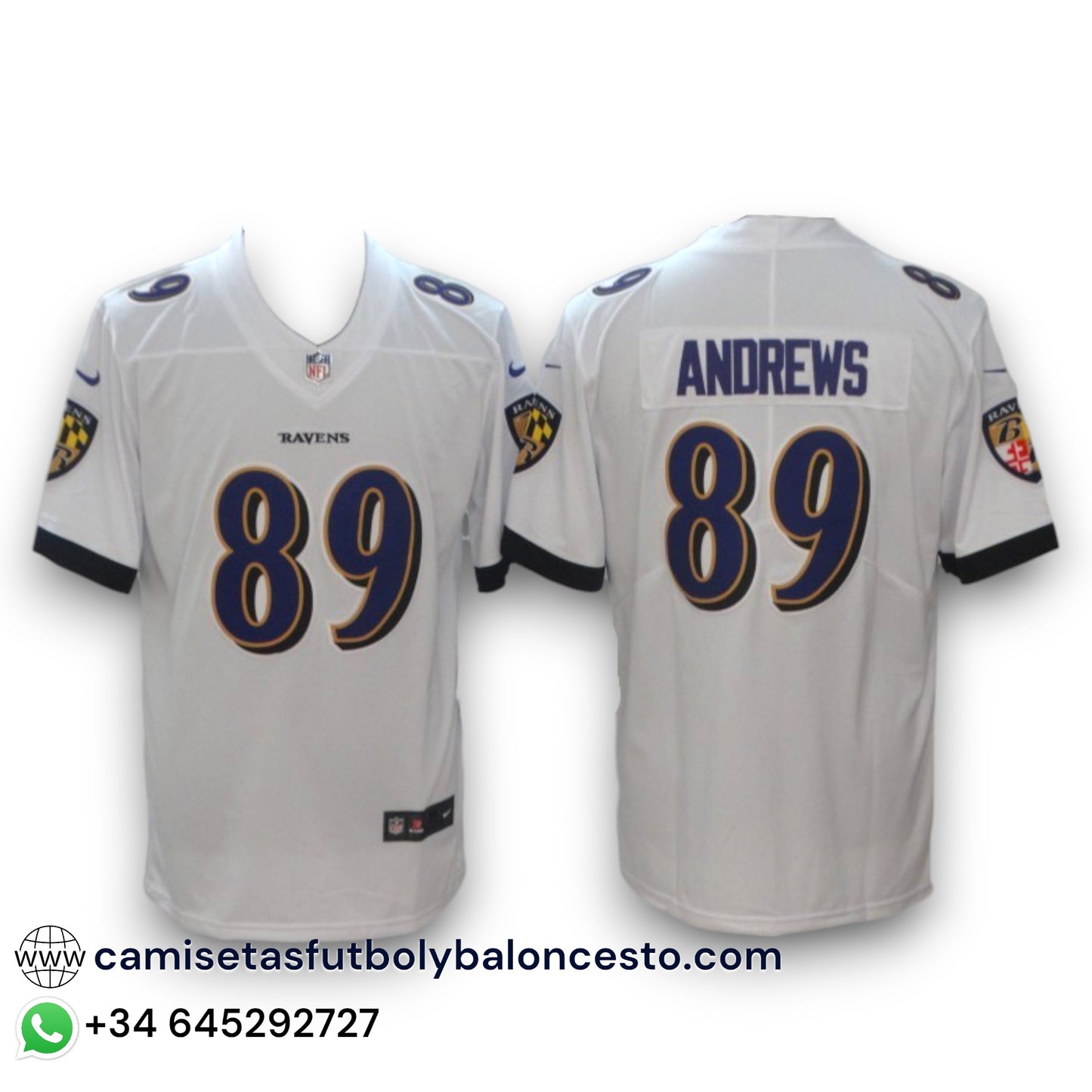 Camiseta NFL Baltimore Ravens - Visitante