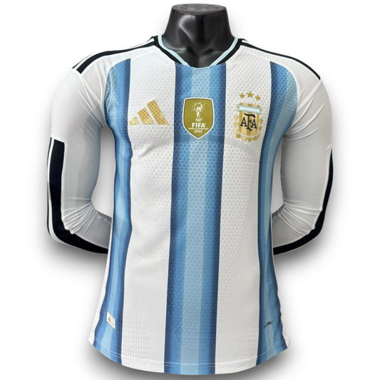 Camiseta Argentina 2025-2026 Local Manga Larga - Pro Player