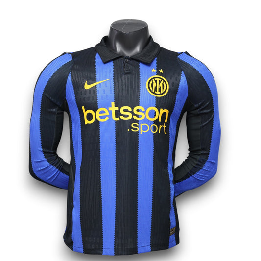 Camiseta Inter Milán 2026-2027 Local Manga Larga - Versión Pro Player