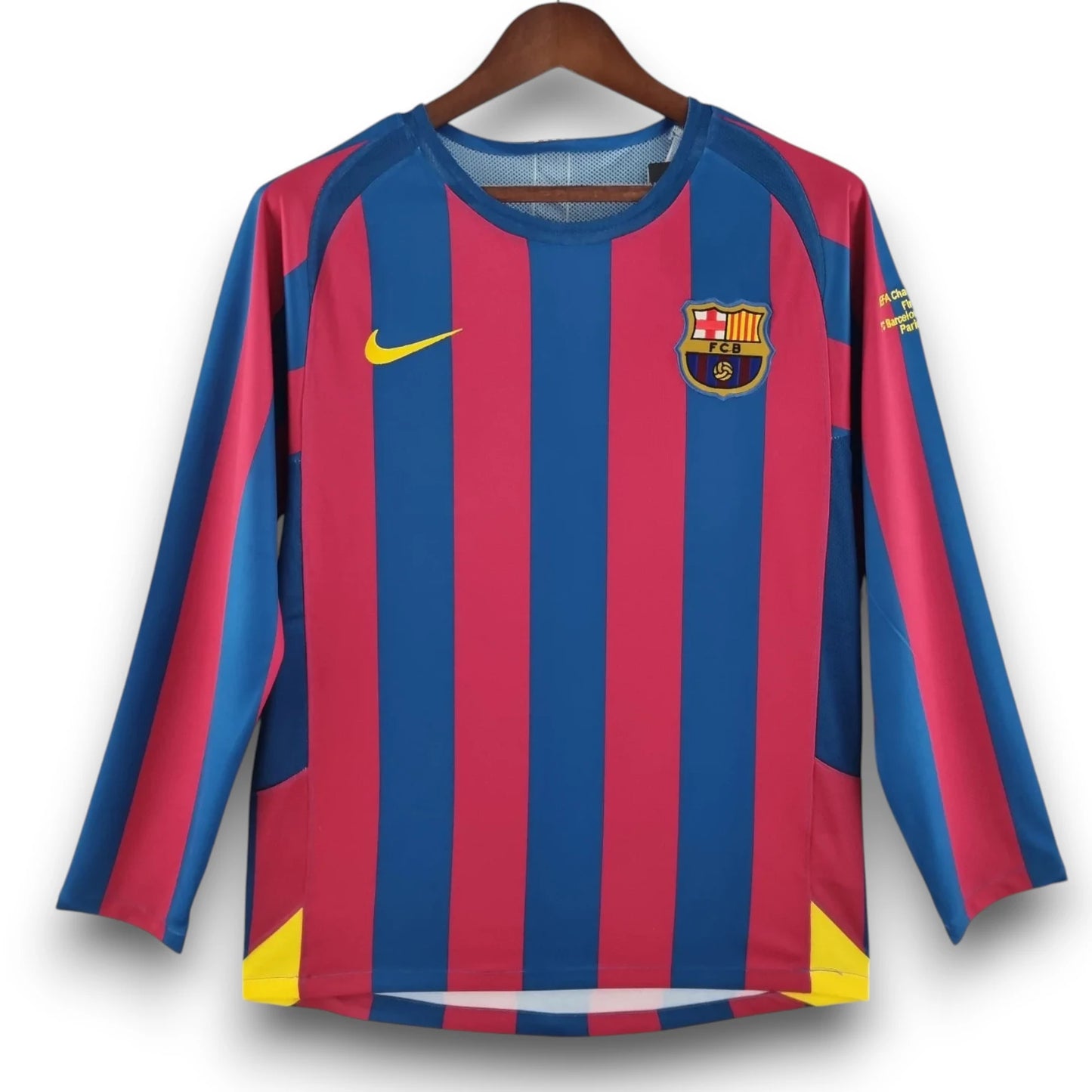 Camiseta Barcelona 2005-2006 Local Manga Larga