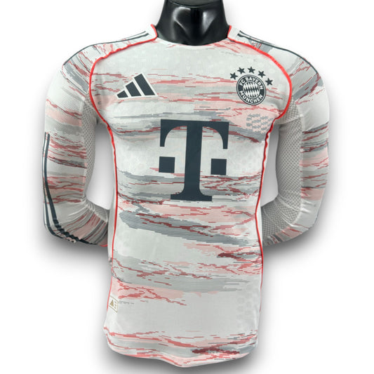 Camiseta Bayern Múnich 2025-2026 Visitante Manga Larga - Version Pro Player