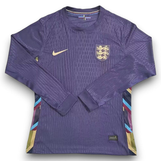 Camiseta Inglaterra 2024-2025 Visitante Manga Larga - Version Pro Player