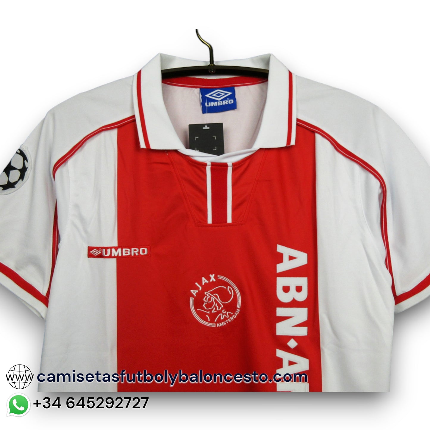 Camiseta Ajax 1998-1999 Local UCL