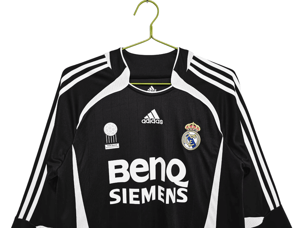 Camiseta Real Madrid 2006-07 Visitante Manga Larga