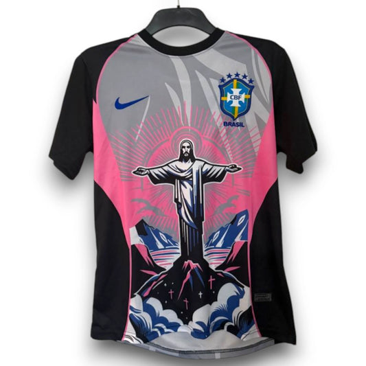 Camiseta Brasil 2026-2027 Edición Cristo Redentor Rosa