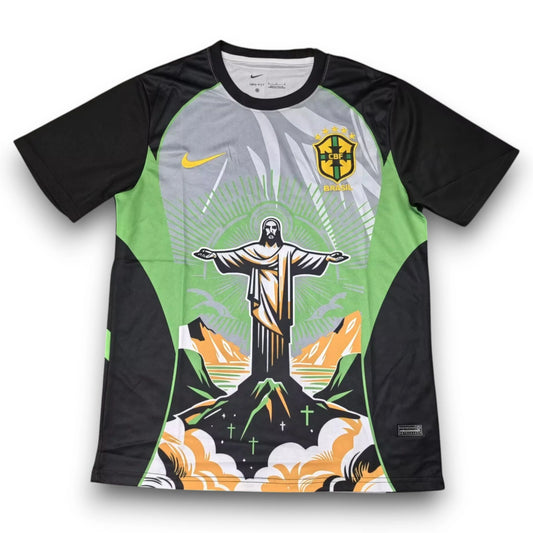 Camiseta Brasil 2026-2027 Edición Cristo Redentor Verde