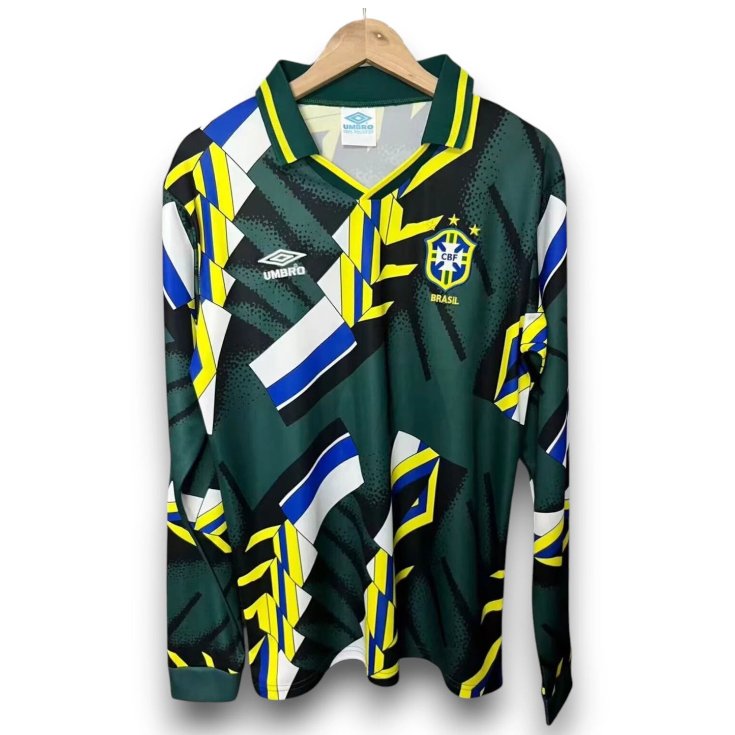 Camiseta Brasil 1994 Portero Local Manga Larga
