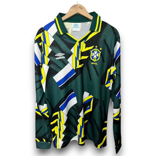 Camiseta Brasil 1994 Portero Local Manga Larga