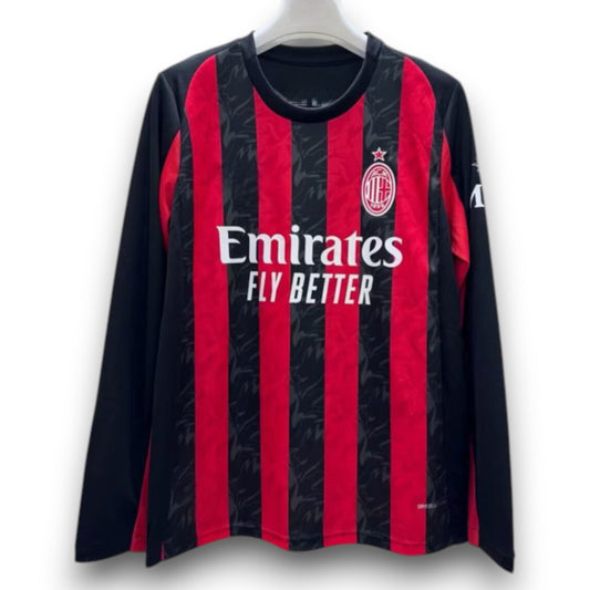 Camiseta Ac Milán 2025-2026 Local Manga Larga