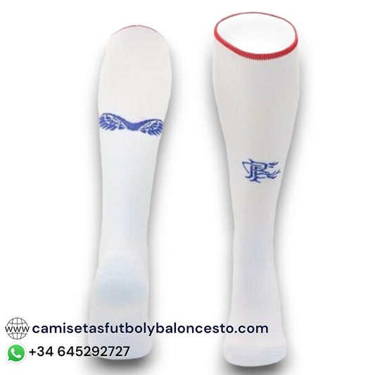 Calcetines Glasgow Rangers 2023-2024 Visitante Blanco