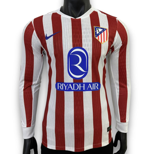 Camiseta Atletico de Madrid 2025-2026 Local Manga Larga - Version Pro Player