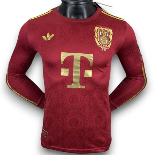 Camiseta Bayern Múnich 2025-2026 125th Aniversario Manga Larga - Version Pro Player