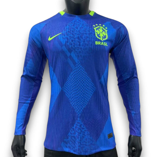 Camiseta Brasil 2025 Visitante Manga Larga - Version Pro Player