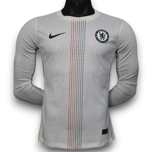 Camiseta Chelsea 2025-2026 Visitante Manga Larga - Version Pro Player