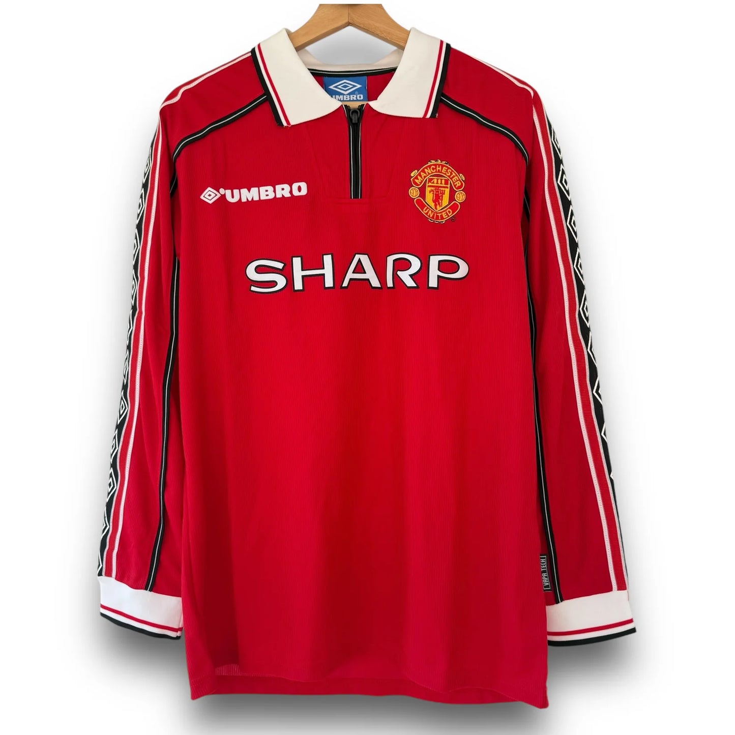 Camiseta Manchester United 1998-1999 Local Manga Larga