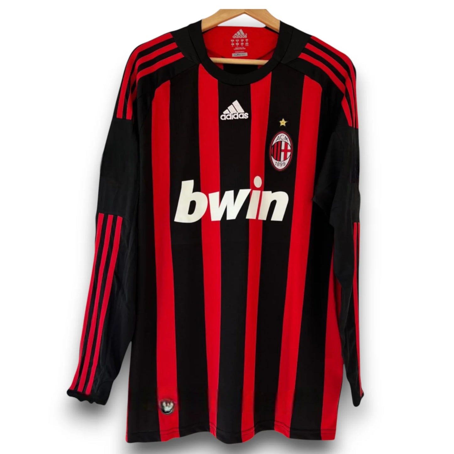 Camiseta AC Milan 2008-09 Local Manga Larga