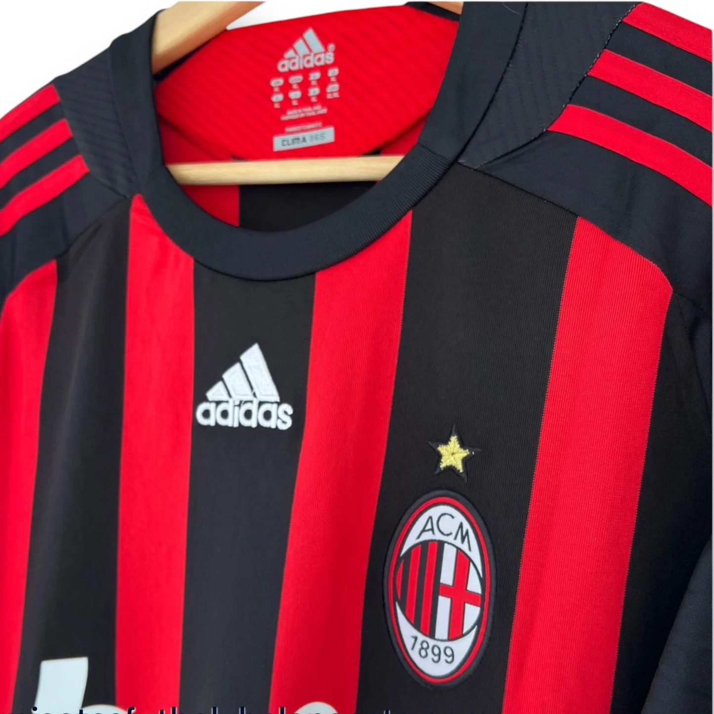 Camiseta AC Milan 2008-09 Local Manga Larga