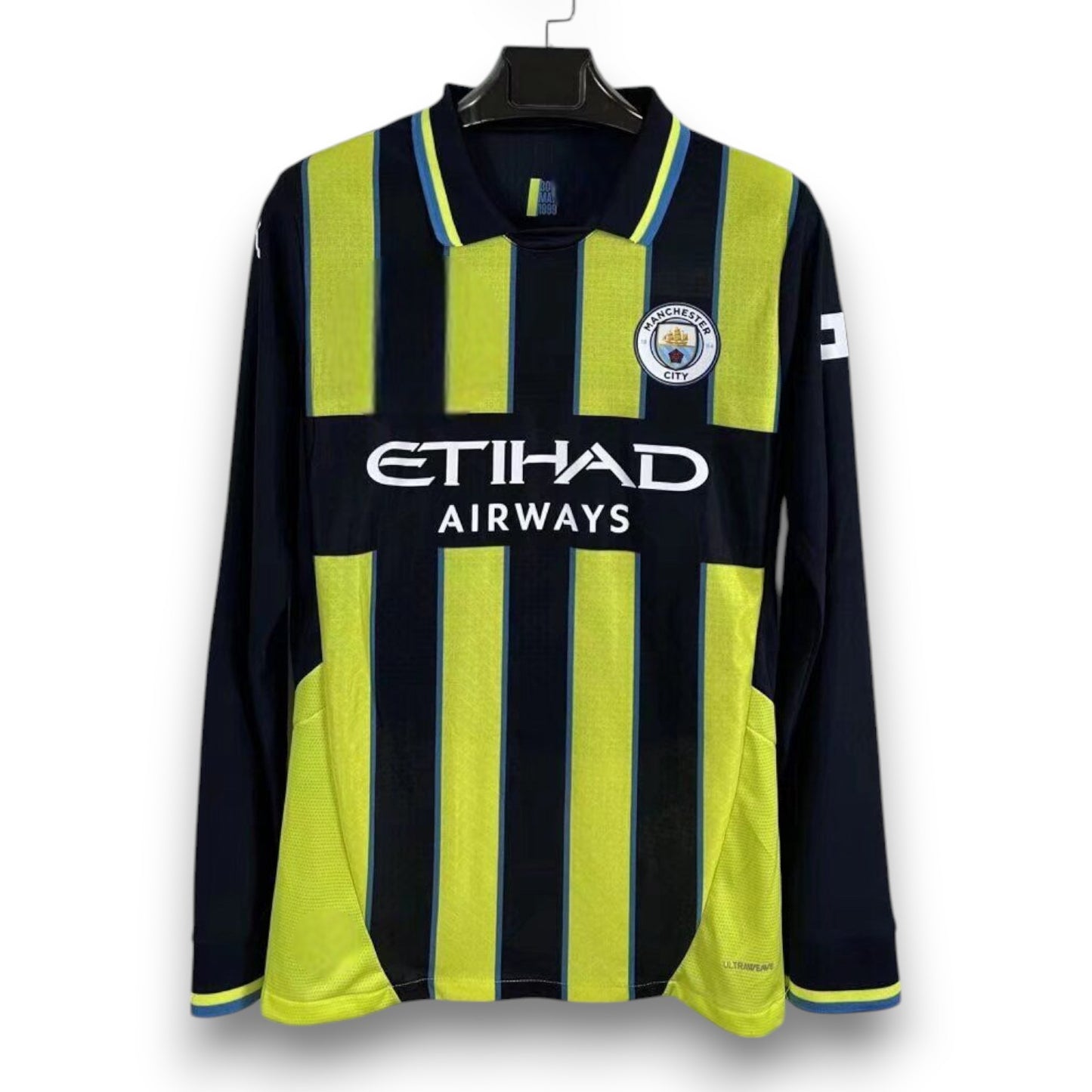 Camiseta Manchester City 2024-2025 Visitante Manga Larga - Version Pro Player