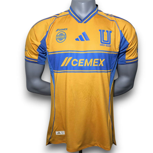 Camiseta Tigres UANL 2025-2026 Local - Version Pro Player