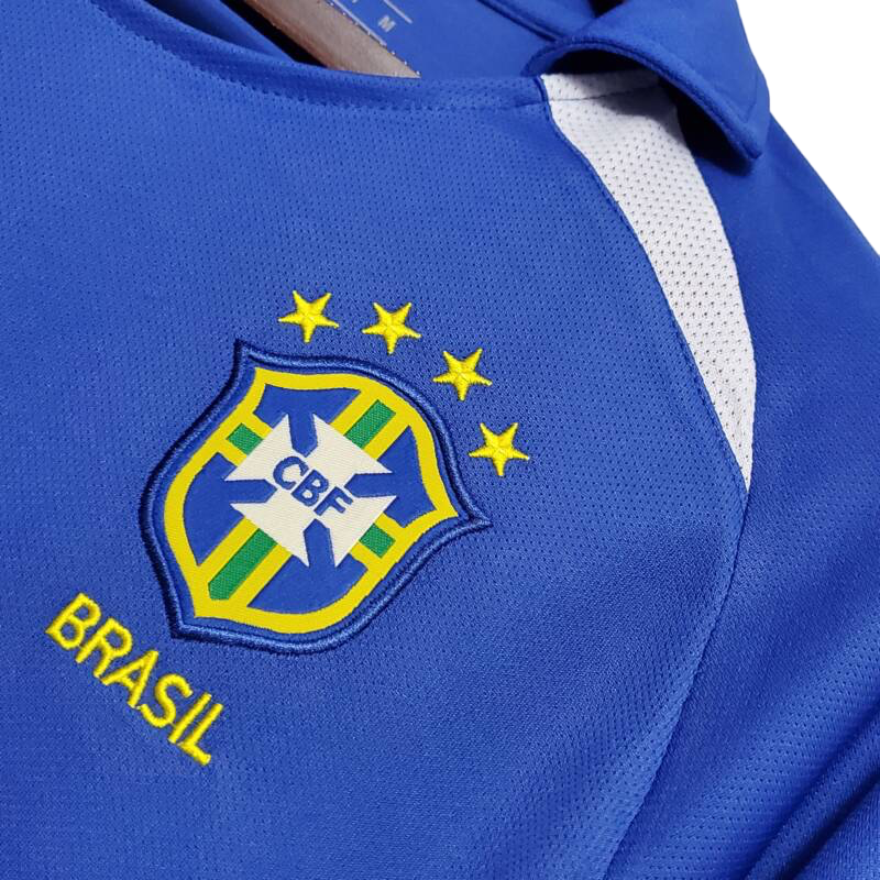 Camiseta Brasil 2002 Visitante