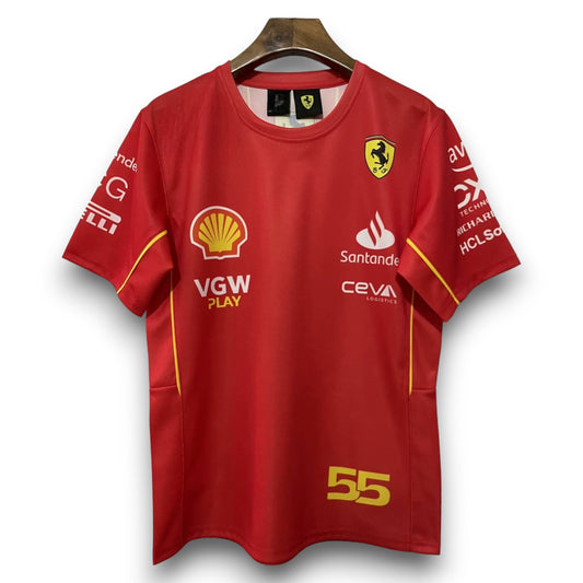 Camiseta Ferrari F1 Carlos Sainz #55 - 2024