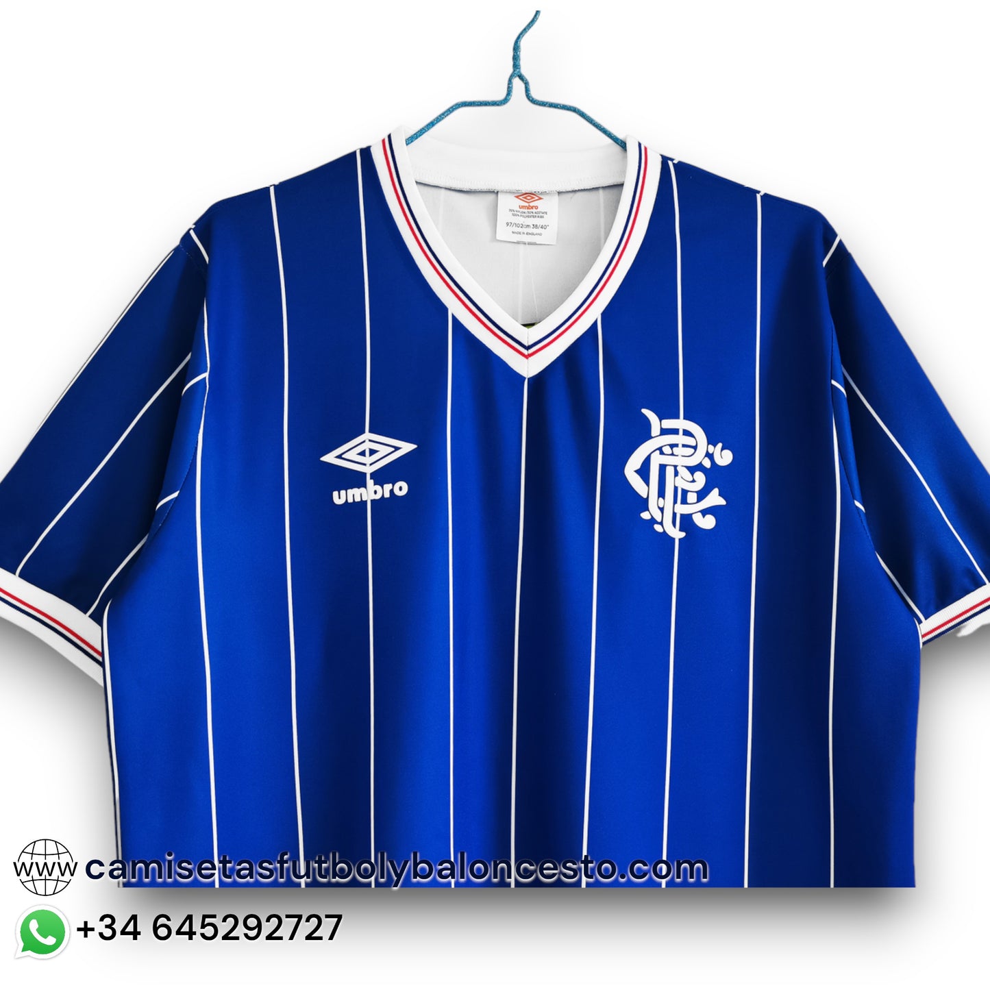 Camiseta Rangers 1982-1983 Local