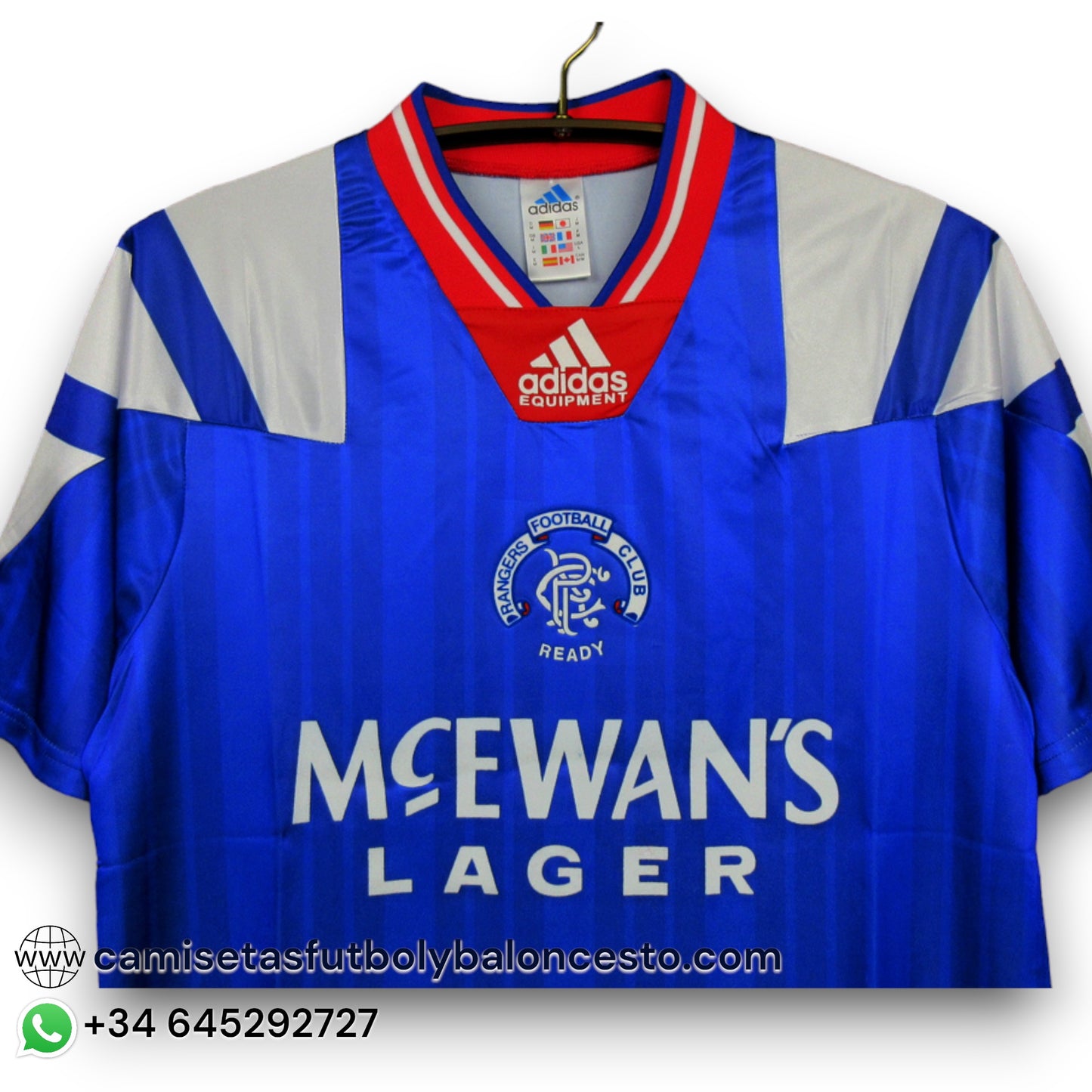 Camiseta Rangers 1992-1994 Local