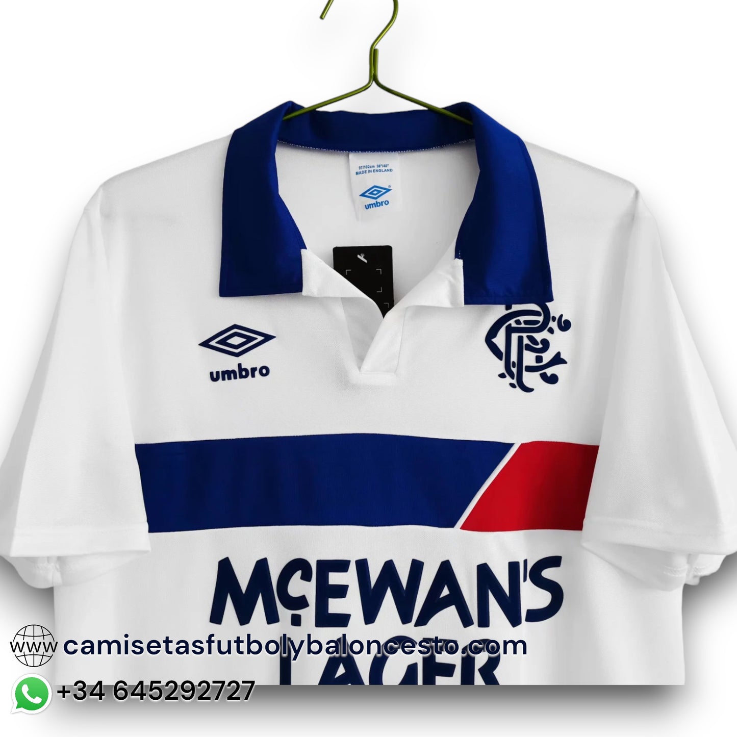 Camiseta Rangers 1986-1987 Visitante