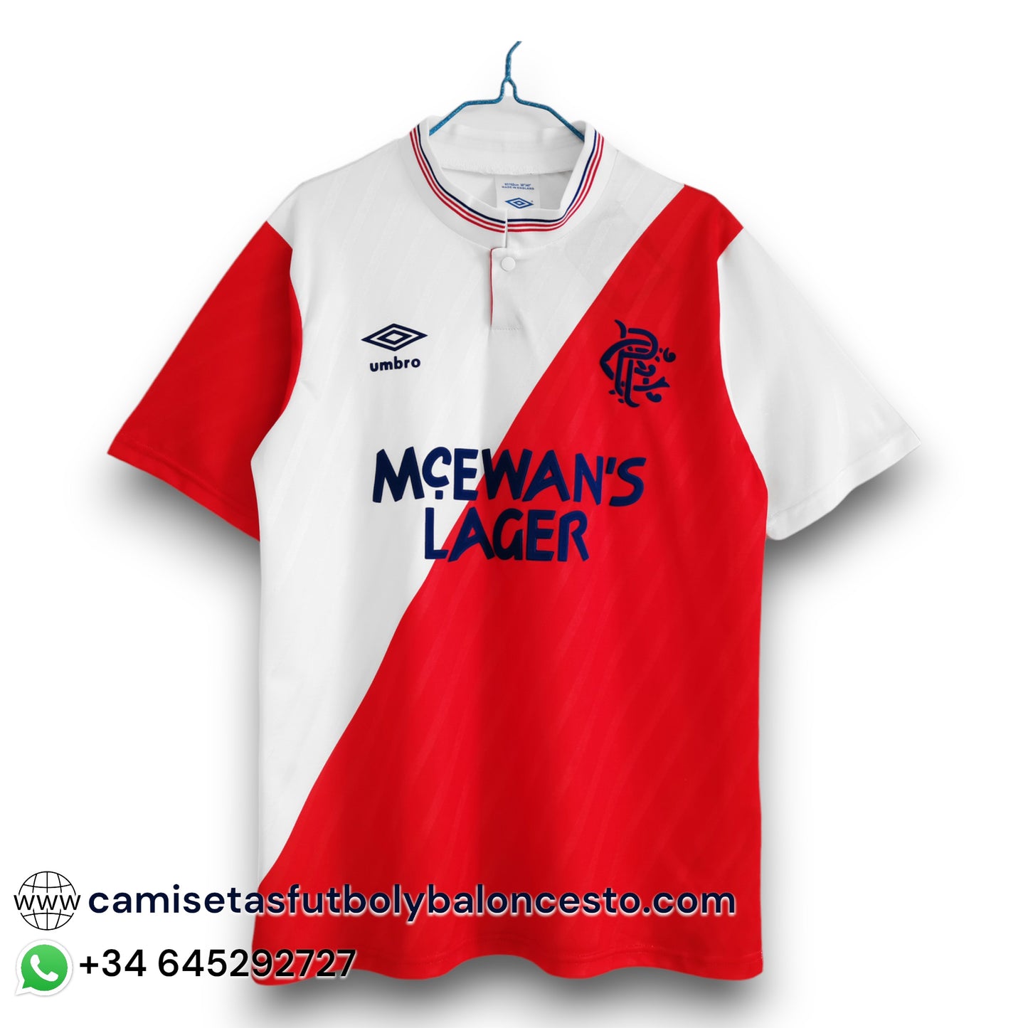 Camiseta Rangers 1987-1988 Visitante