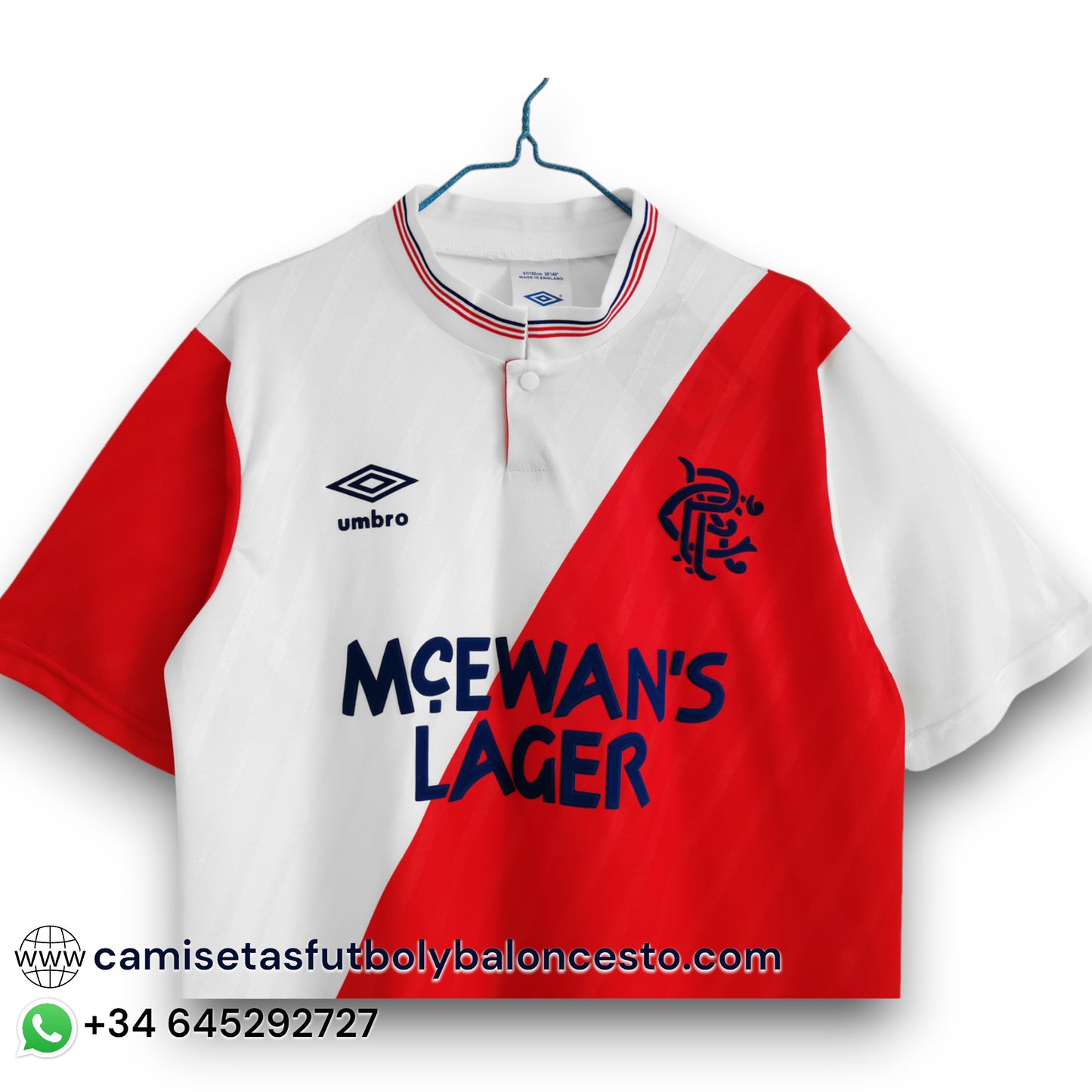 Camiseta Rangers 1987-1988 Visitante