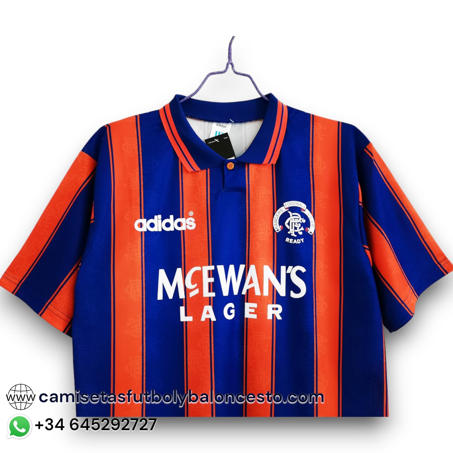 Camiseta Rangers 1993-1994 Visitante