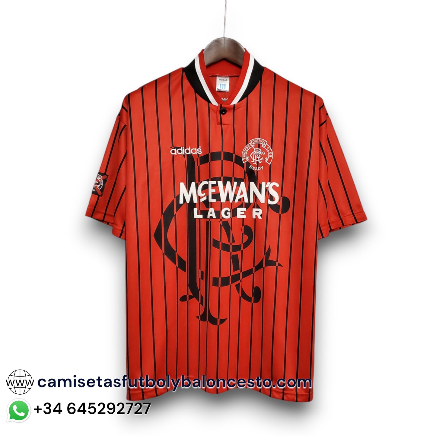 Camiseta Rangers 1994-1995 Visitante