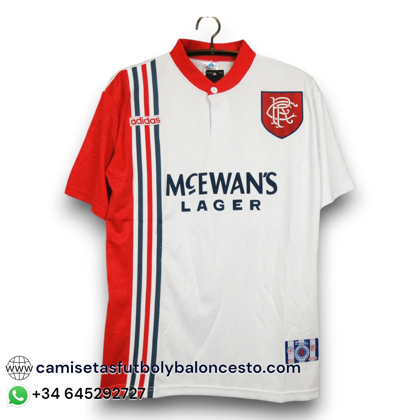 Camiseta Rangers 1996-1997 Visitante